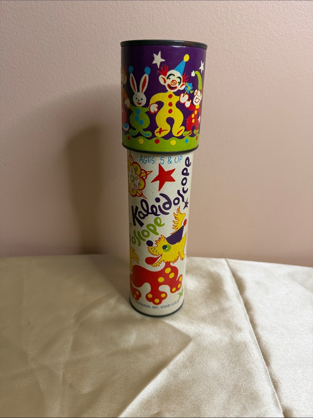 Tube Toy - Colorful White & Purple Design